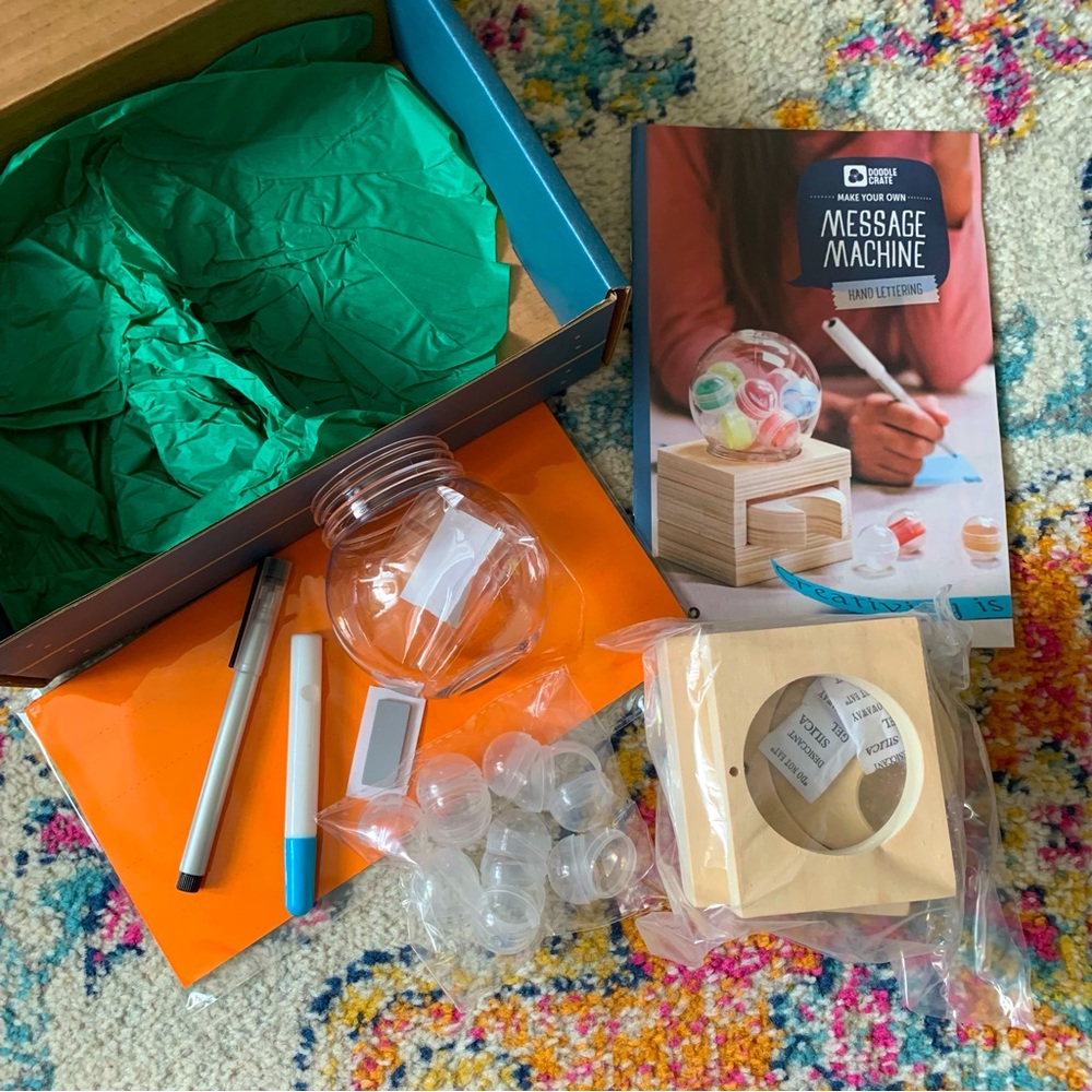 Make your own message machine kiwi crate learning box